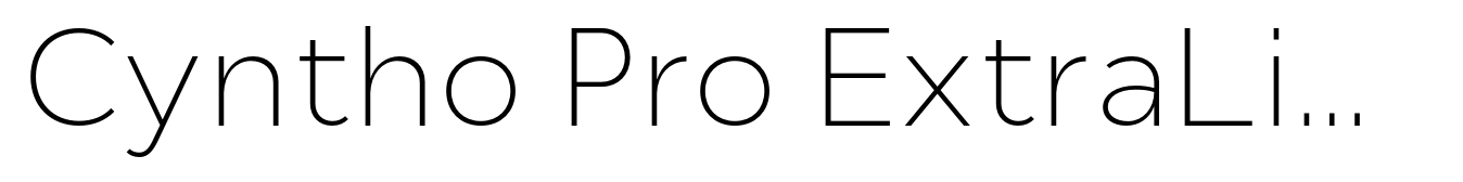 Cyntho Pro ExtraLight